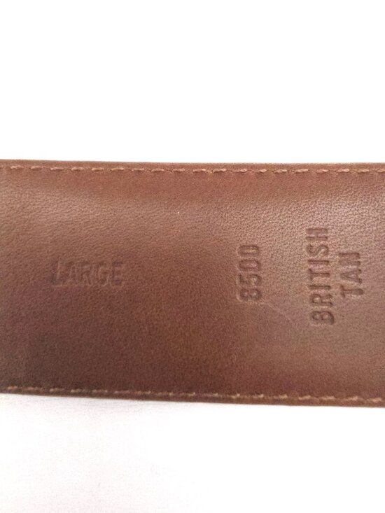 Coach Glove Leather British Tan Belt 8500 Solid Brass Women\'s Belt Large